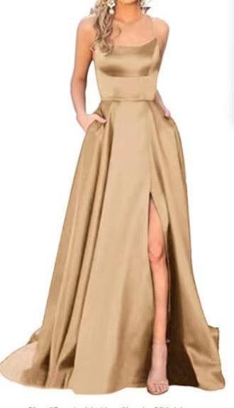 Sleeveless Split Prom Evening Dress New