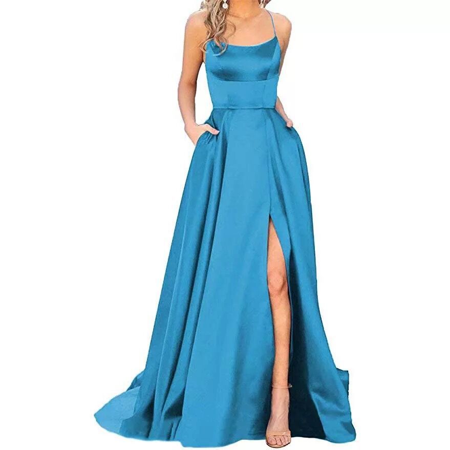 Sleeveless Split Prom Evening Dress New