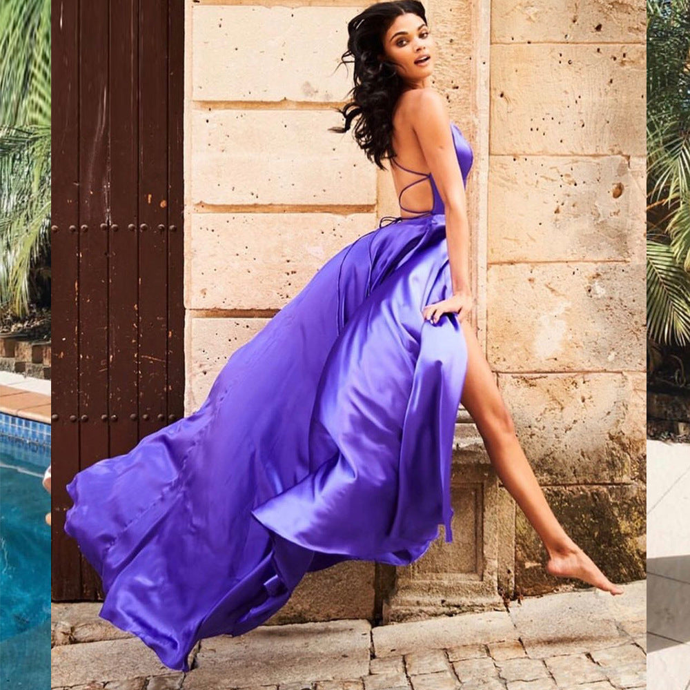 Sleeveless Split Prom Evening Dress New