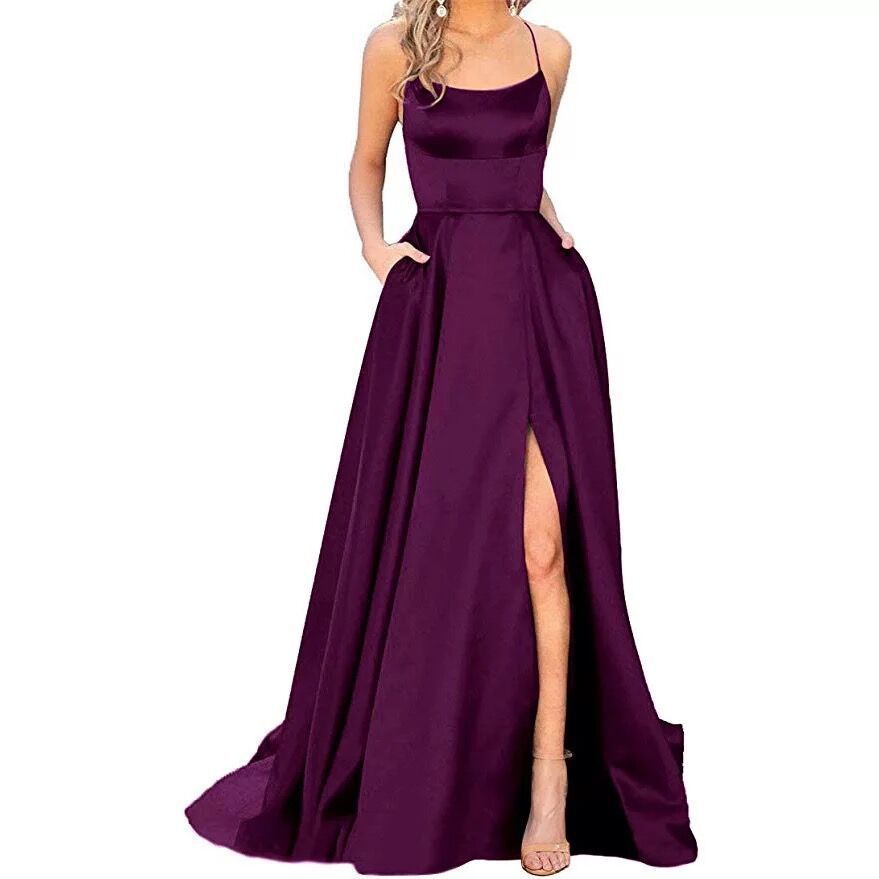 Sleeveless Split Prom Evening Dress New