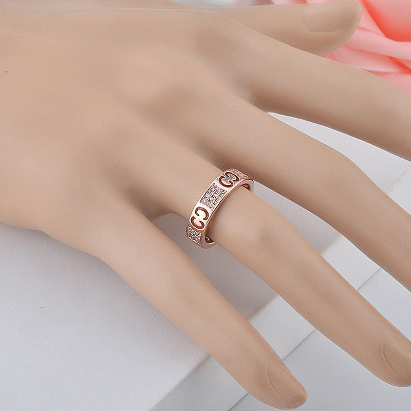 Fashion Jewelry New Zircon Ring Women