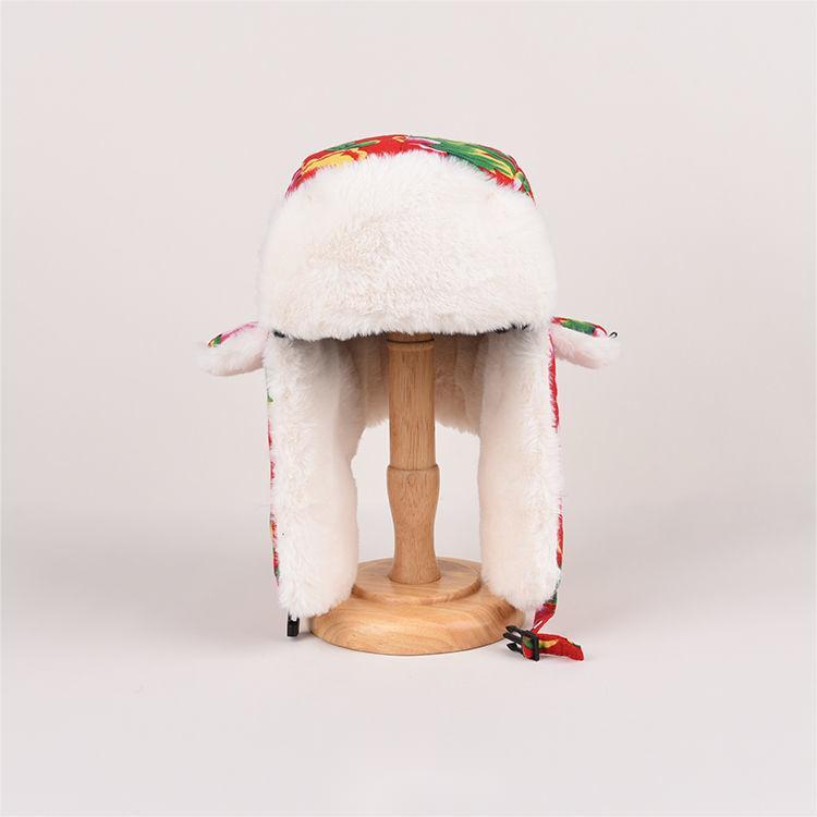 Hat Woman Winter Warm Ear Cotton