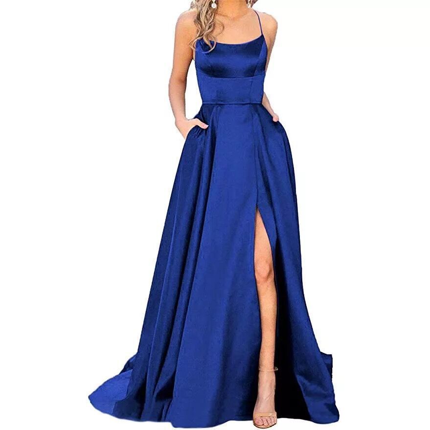 Sleeveless Split Prom Evening Dress New