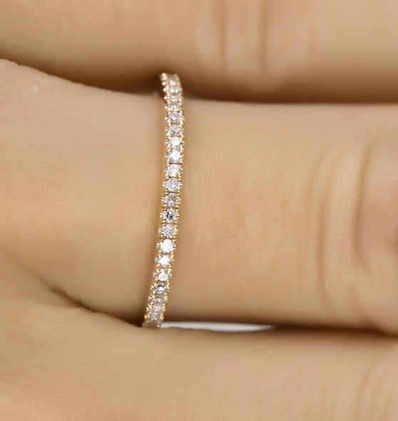 Women Rhinestone Wedding Engagement Ring Jewelry