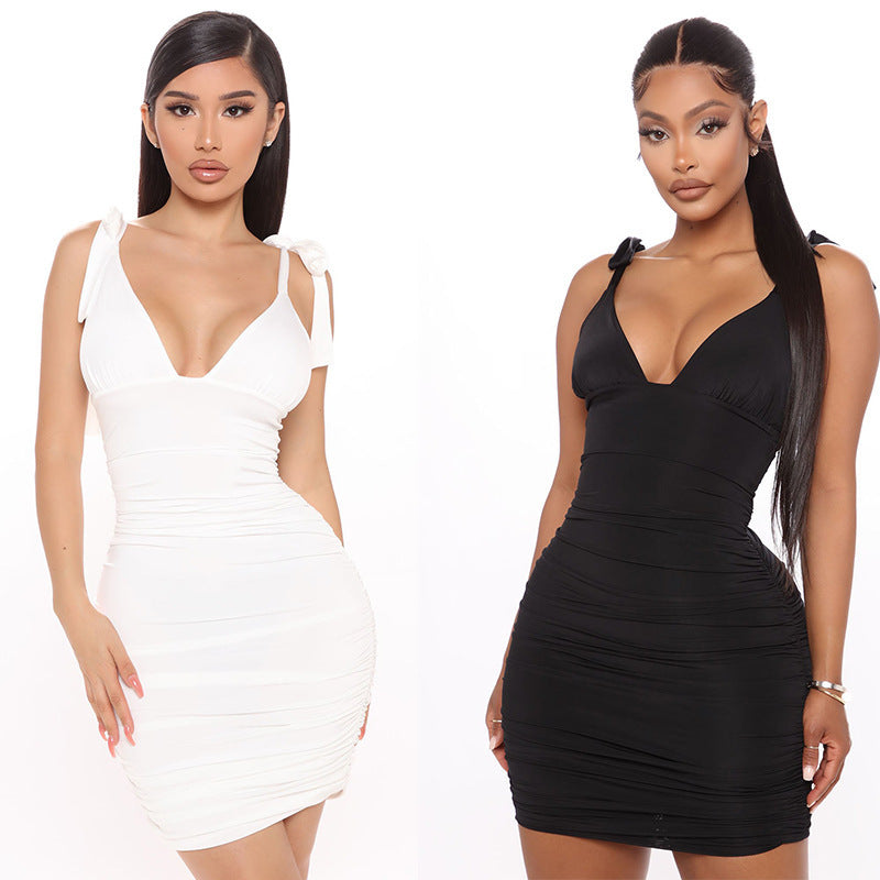 Women's Black Skinny Fashion Prom Party Dress