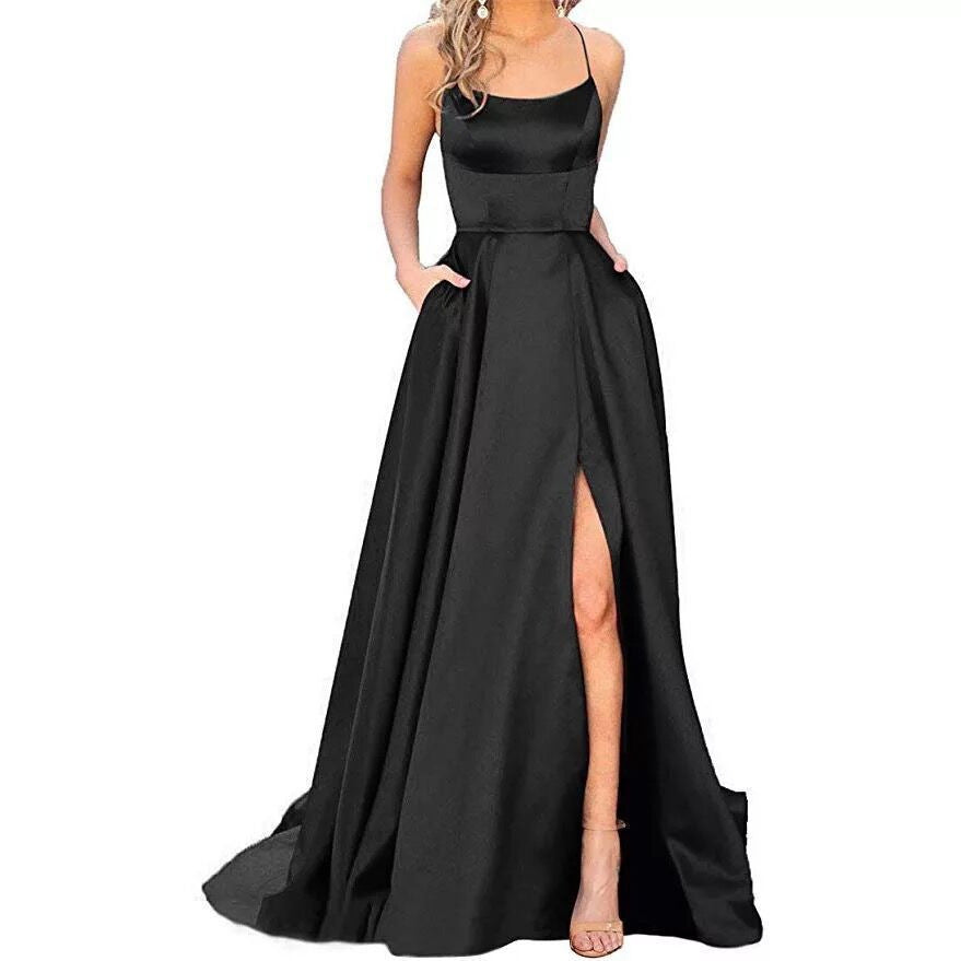 Sleeveless Split Prom Evening Dress New