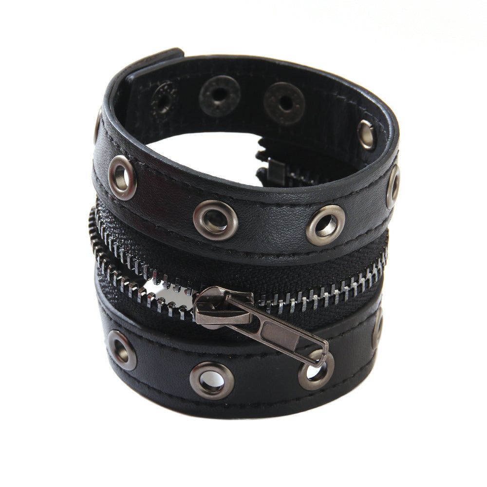 Punk Jewelry Cattle Leather Bracelet Women