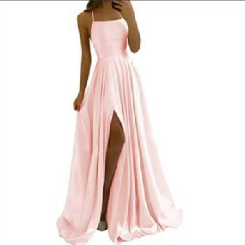 Evening Dress Prom Robe Formal Simple Split
